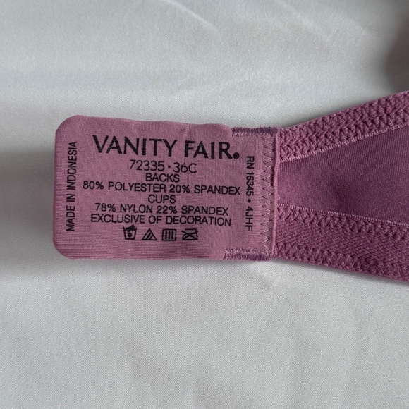 Vanity Fair Body Caress Full Coverage Bra – 36C (New With Tags) - Picture 4 of 4
